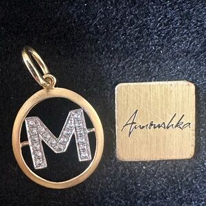 Annoushka Jewelry 18k and diamonds Initial pendant M